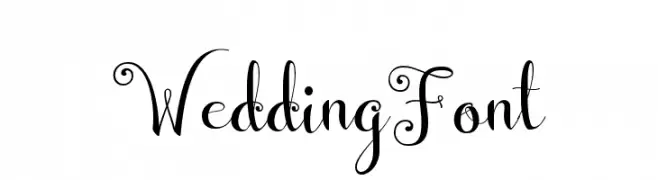 WeddingFont  Frei Schriftart Herunterladen