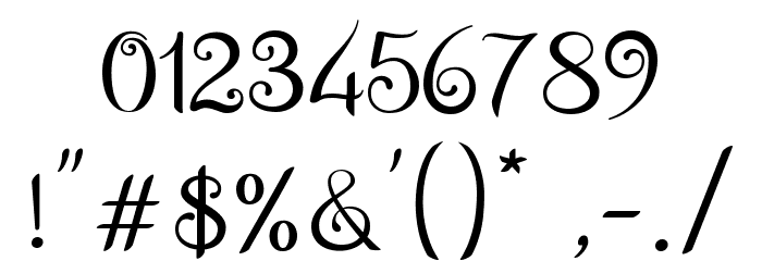 WeddingFont Font OTHER CHARS
