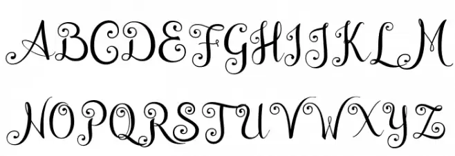 WeddingFont フォント 大文字