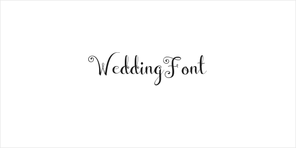 WeddingFont Logo