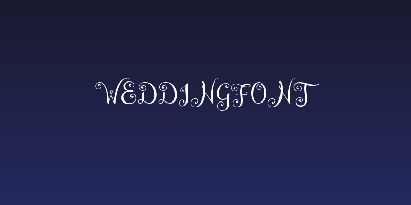 WeddingFont Social Header