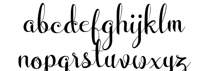 WeddingFont Font LOWERCASE