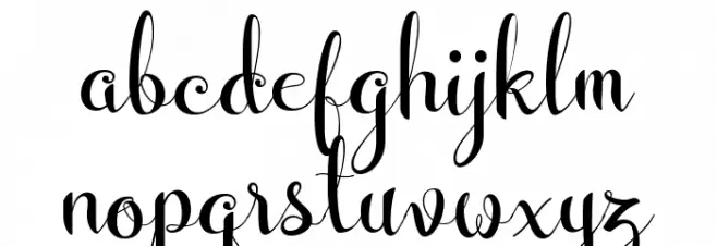 WeddingFont Font LOWERCASE