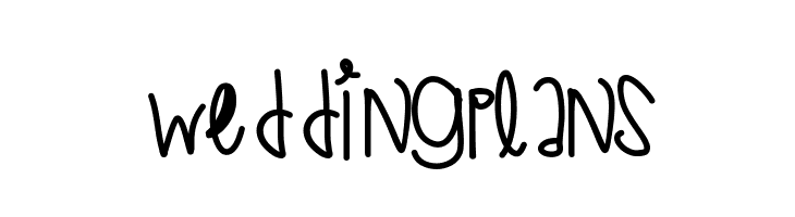 WeddingPlans Font