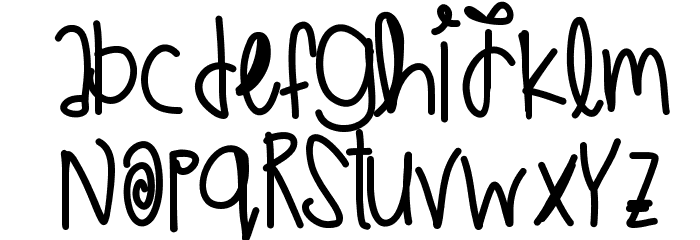 WeddingPlans Font LOWERCASE