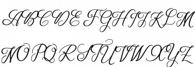 WeddingScript Шрифта ВЕРХНИЙ