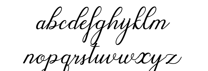 WeddingScript Font LOWERCASE
