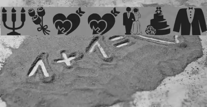 Wedding Font examples