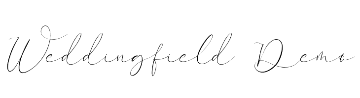 Weddingfield Demo  les polices de caractères gratuit tlcharger