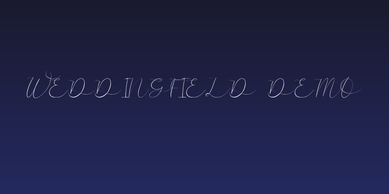 Weddingfield Demo Social Header