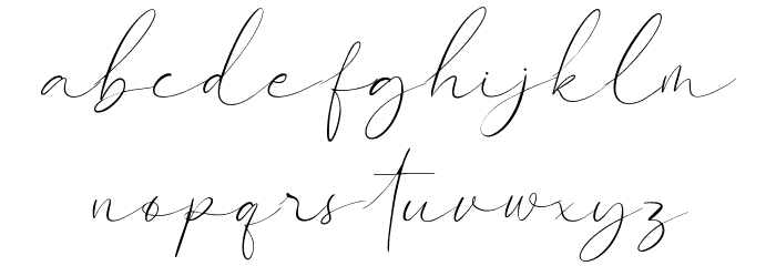 Weddingfield Demo Font LOWERCASE