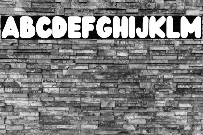 Wedges Font examples