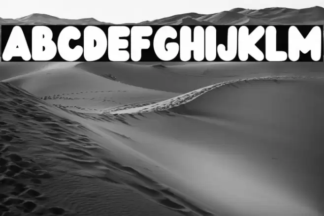 Wedges Font examples