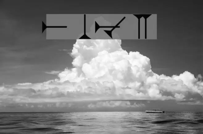 Wedges Font examples