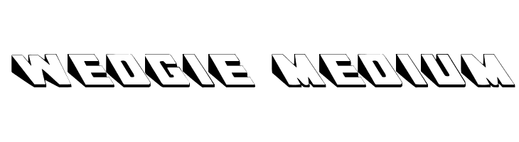 Wedgie Medium  Free Fonts Download