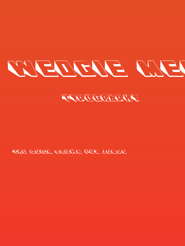 Wedgie Medium Poster