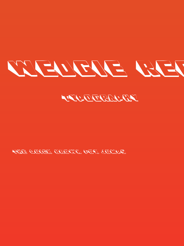 Wedgie Regular Poster