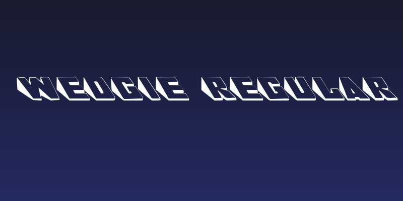 Wedgie Regular Social Header