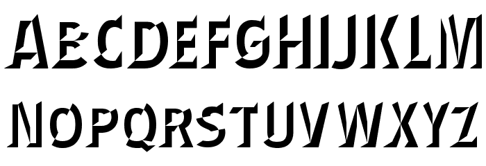 Wednesday Matinee Shadow Font LOWERCASE