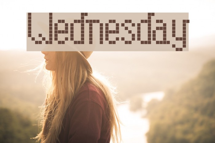 Wednesday Font examples