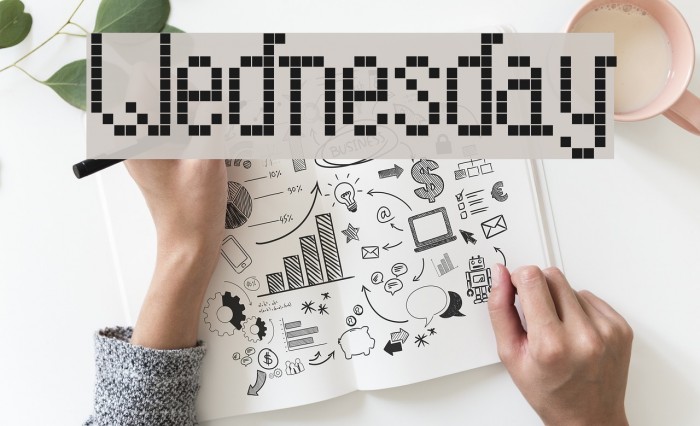 Wednesday Font examples