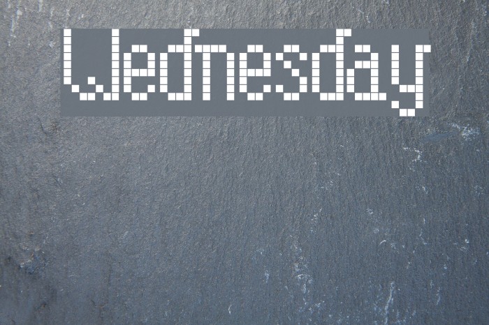 Wednesday Font examples