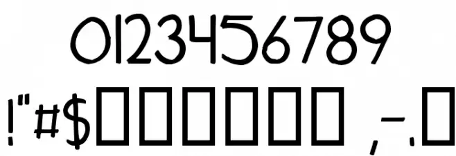 WednesdayLetteringPractice Font OTHER CHARS