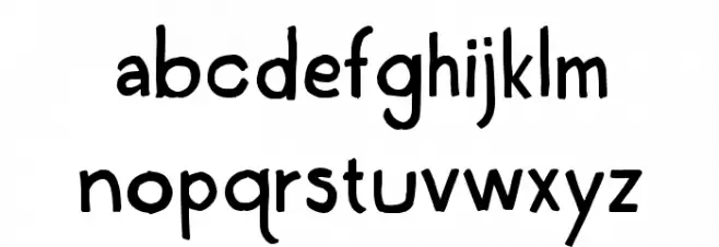 WednesdayLetteringPractice फ़ॉन्ट लोअरकेस