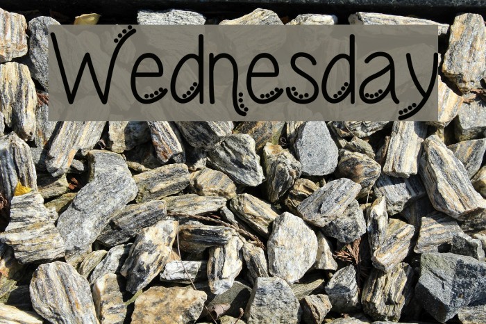 Wednesday Font examples