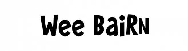 Wee Bairn  Frei Schriftart Herunterladen