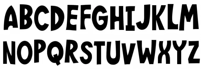 Wee Bairn フォント 大文字