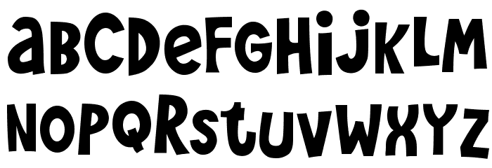 Wee Bairn Font LOWERCASE
