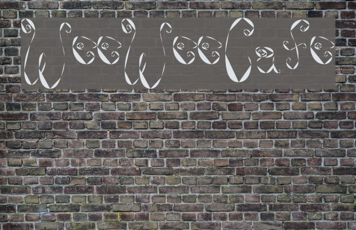 WeeWeeCafe Font examples