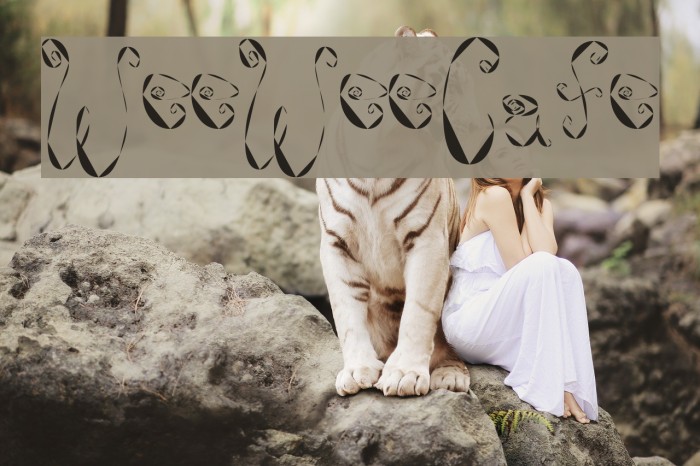 WeeWeeCafe Font examples