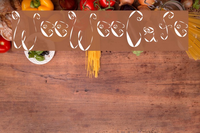 WeeWeeCafe Font examples