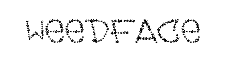 Weedface Schriftart
