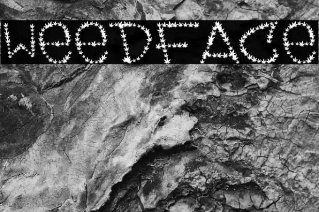 Weedface Font examples