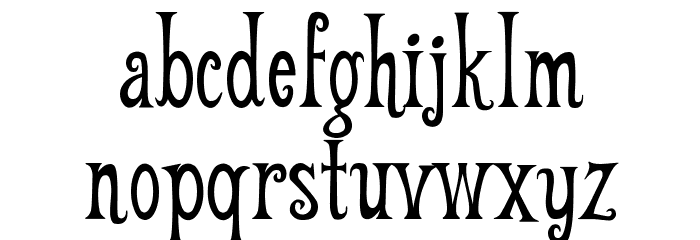 Weehah Font LOWERCASE