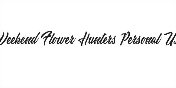 Weekend Flower Hunters Personal Use Logo