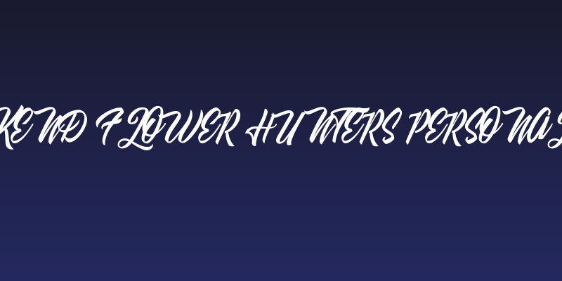 Weekend Flower Hunters Personal Use Social Header