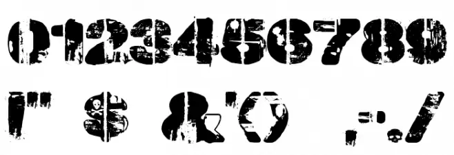 Weekend Warrior Font OTHER CHARS