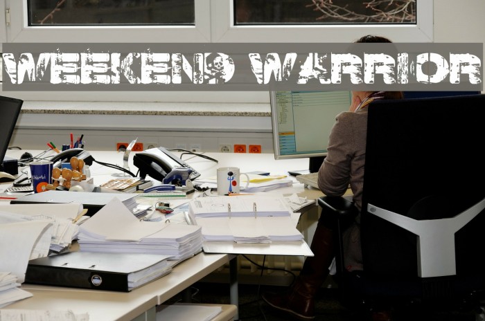 Weekend Warrior Font examples
