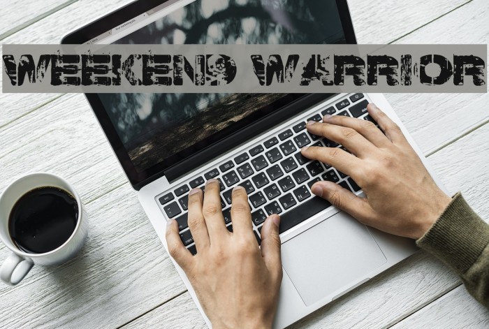 Weekend Warrior Font examples