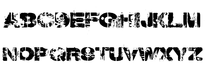 Weekend Warrior Font LOWERCASE