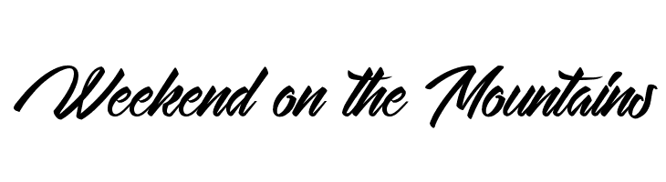 Weekend on the Mountains  font caratteri gratis