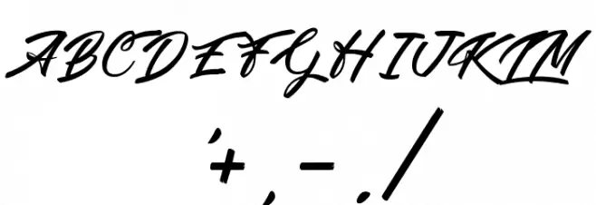 Weekend on the Mountains Font OTHER CHARS