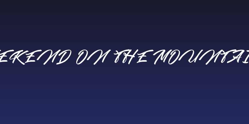 Weekend on the Mountains Social Header