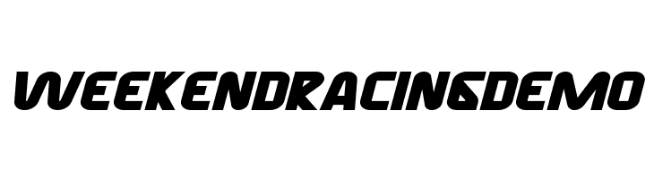 WeekendRacingDemo  font caratteri gratis