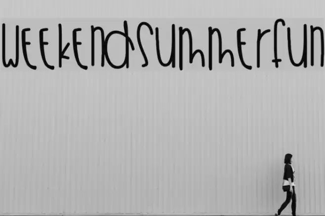 WeekendSummerFun Font examples