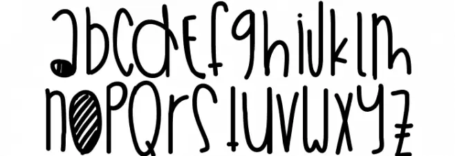 WeekendSummerFun Schriftart Kleinbuchstaben